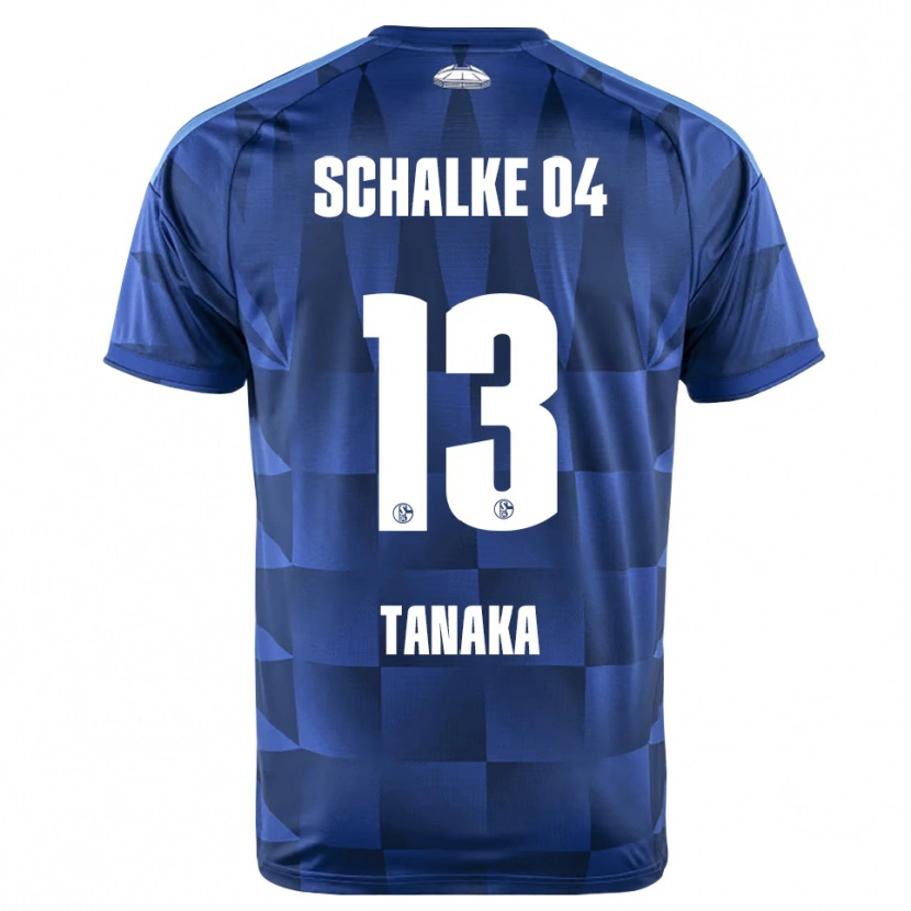 Danxen Mujer Camiseta Satoshi Tanaka #13 Azul Oscuro Amarillo Blanco 1ª Equipación 2026/27 La Camisa