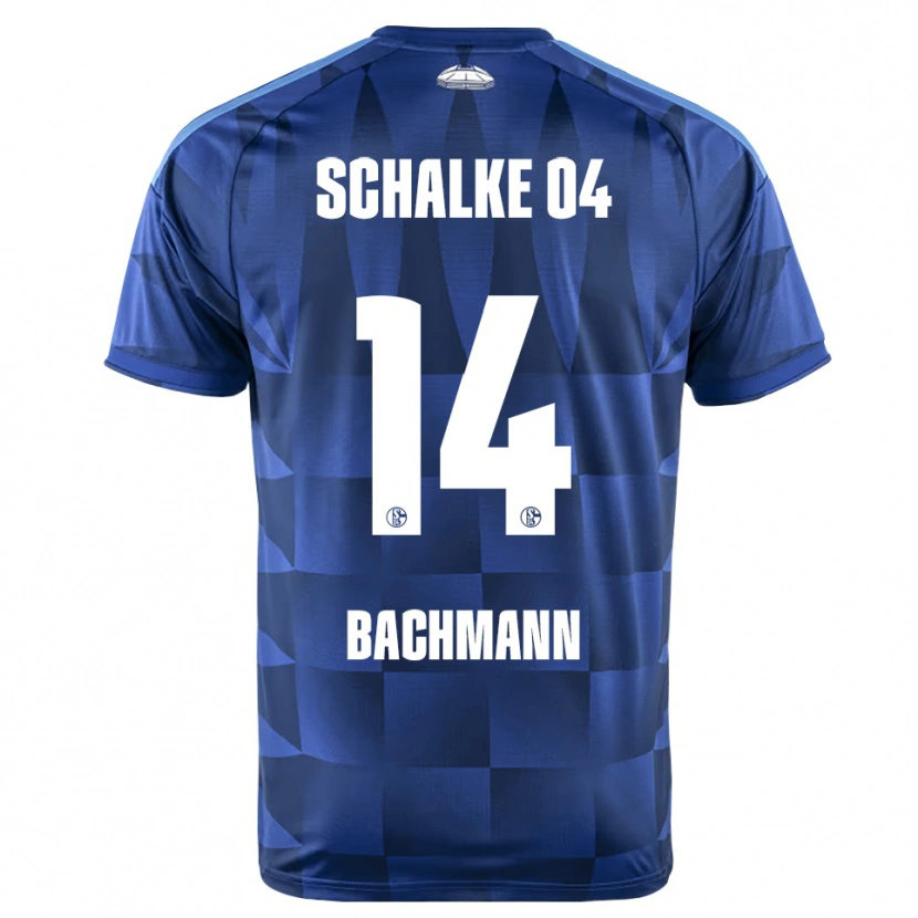 Danxen Mujer Camiseta Janik Bachmann #14 Azul Oscuro Amarillo Blanco 1ª Equipación 2026/27 La Camisa