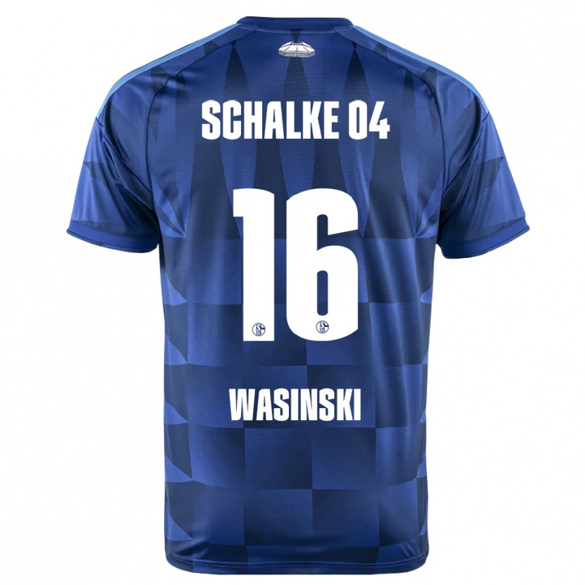 Danxen Mujer Camiseta Martin Wasinski #16 Azul Oscuro Amarillo Blanco 1ª Equipación 2026/27 La Camisa