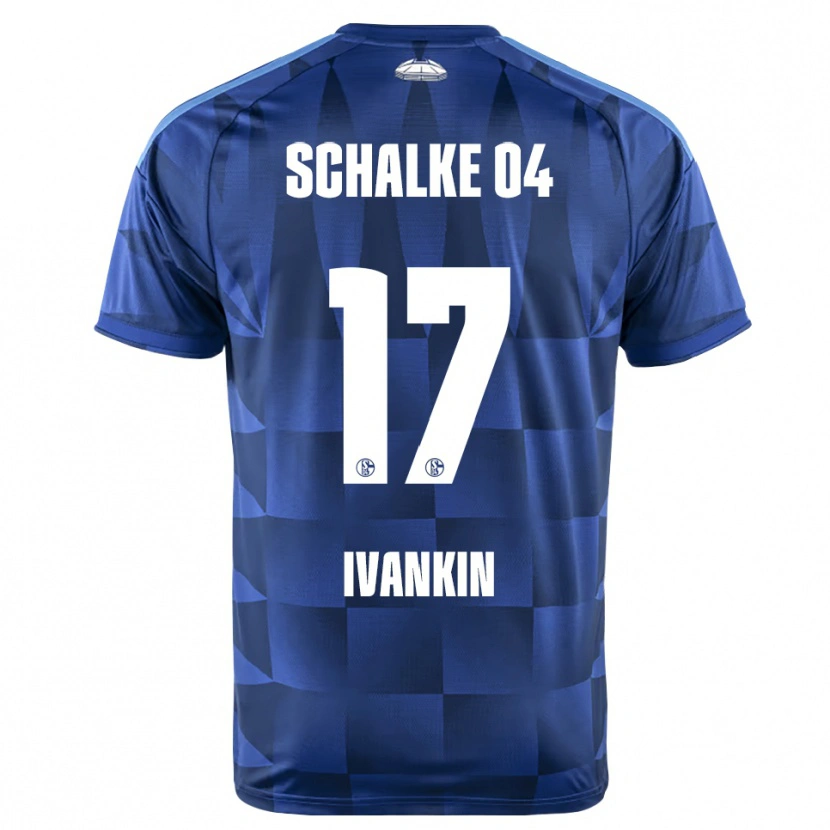 Danxen Mujer Camiseta Alexander Ivankin #17 Azul Oscuro Amarillo Blanco 1ª Equipación 2026/27 La Camisa
