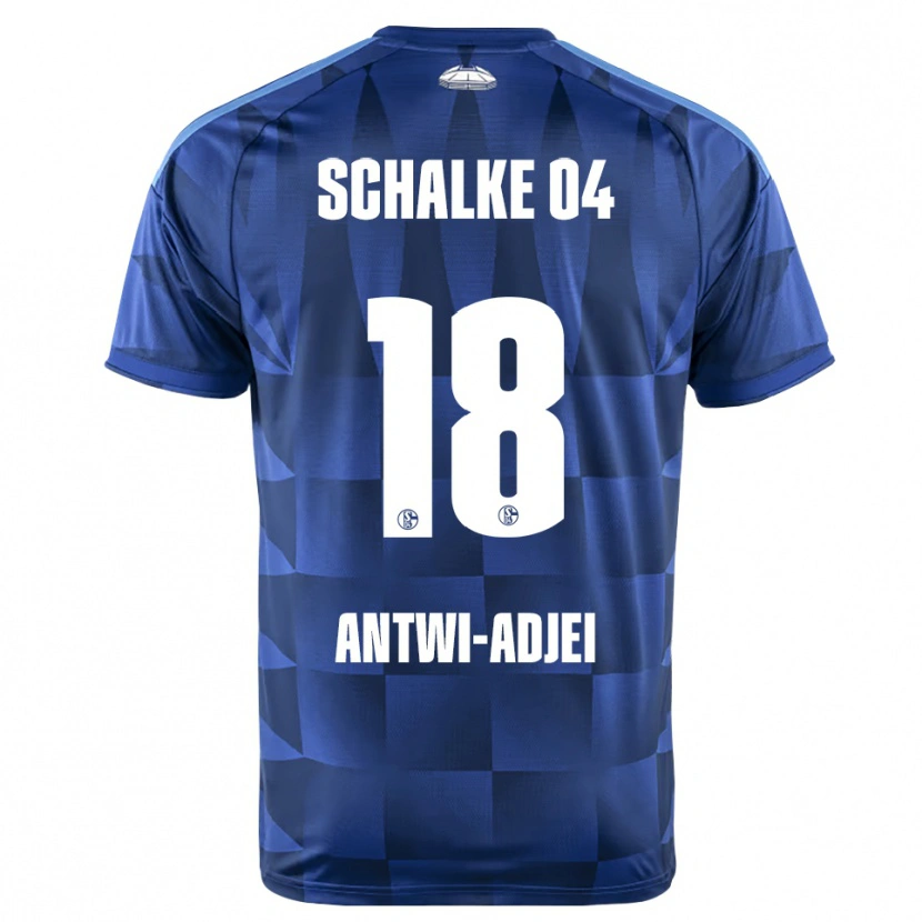 Danxen Mujer Camiseta Christopher Antwi-Adjei #18 Azul Oscuro Amarillo Blanco 1ª Equipación 2026/27 La Camisa