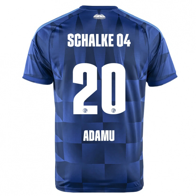 Danxen Mujer Camiseta Junior Adamu #20 Azul Oscuro Amarillo Blanco 1ª Equipación 2026/27 La Camisa