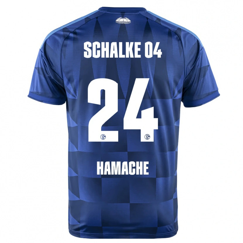 Danxen Mujer Camiseta Ilyes Hamache #24 Azul Oscuro Amarillo Blanco 1ª Equipación 2026/27 La Camisa