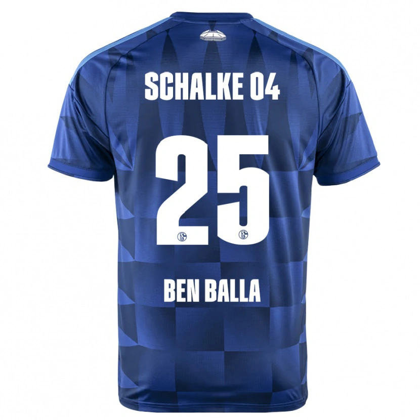 Danxen Mujer Camiseta Yassin Ben Balla #25 Azul Oscuro Amarillo Blanco 1ª Equipación 2026/27 La Camisa