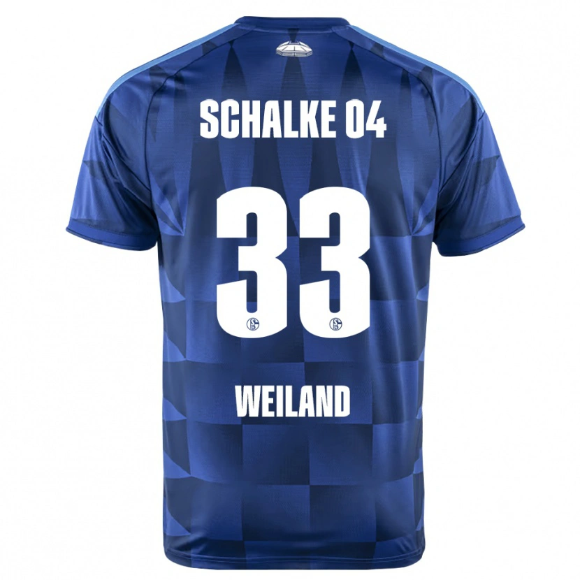 Danxen Mujer Camiseta Max Weiland #33 Azul Oscuro Amarillo Blanco 1ª Equipación 2026/27 La Camisa