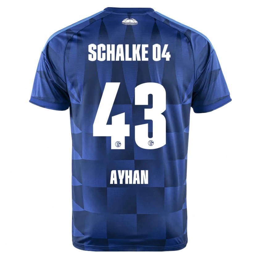 Danxen Mujer Camiseta Mertcan Ayhan #43 Azul Oscuro Amarillo Blanco 1ª Equipación 2026/27 La Camisa