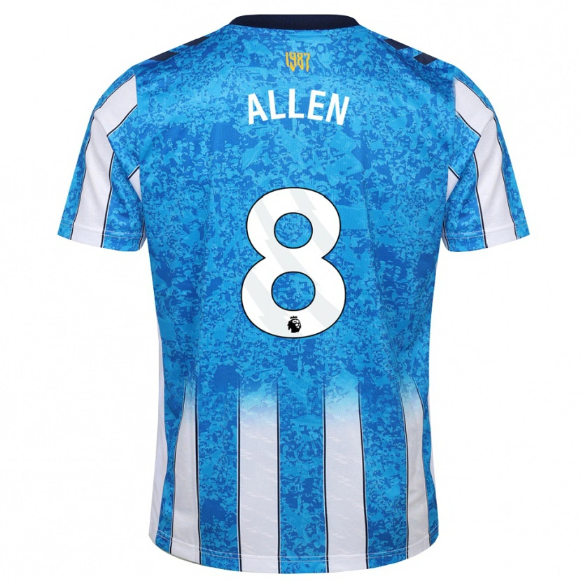 Danxen Mujer Camiseta Jamie Allen #8 Blanco Azul Naranja 1ª Equipación 2026/27 La Camisa