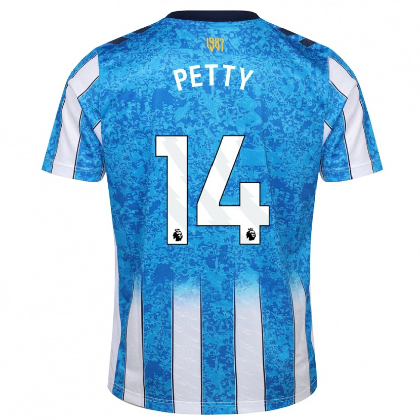 Danxen Mujer Camiseta Billy Petty #14 Blanco Azul Naranja 1ª Equipación 2026/27 La Camisa