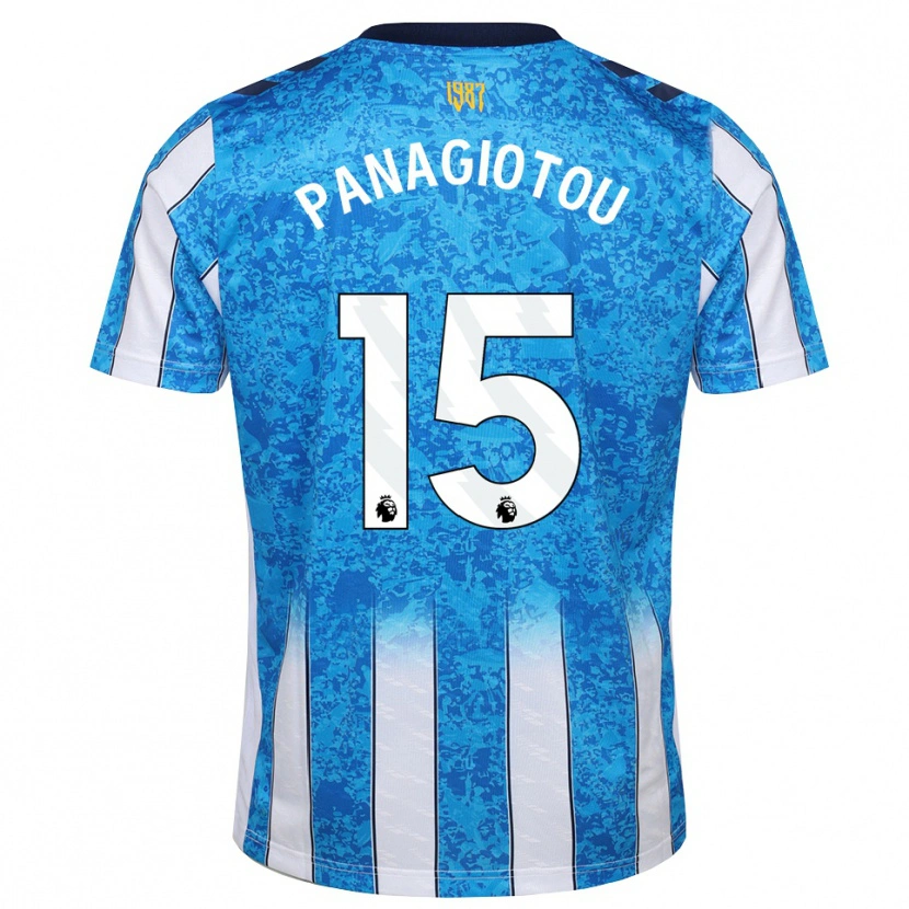 Danxen Mujer Camiseta Constantine Panagiotou #15 Blanco Azul Naranja 1ª Equipación 2026/27 La Camisa