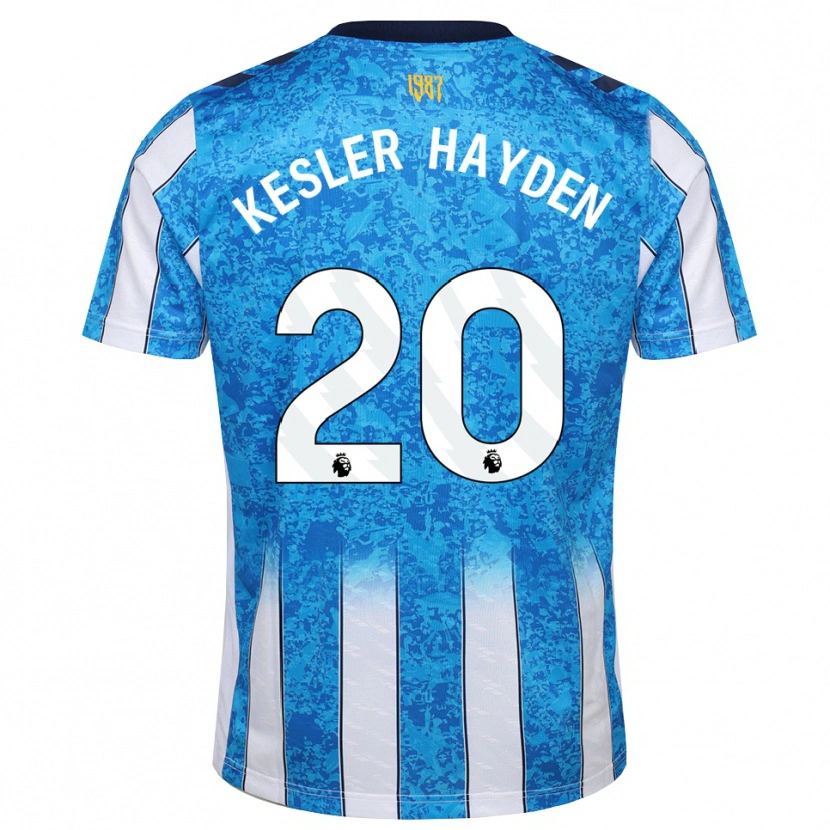 Danxen Mujer Camiseta Kaine Kesler-Hayden #20 Blanco Azul Naranja 1ª Equipación 2026/27 La Camisa