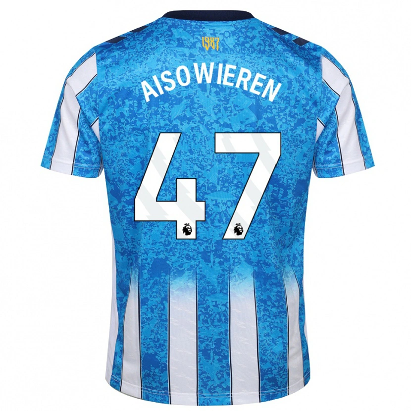 Danxen Mujer Camiseta Evan Eghosa Aisowieren #47 Blanco Azul Naranja 1ª Equipación 2026/27 La Camisa