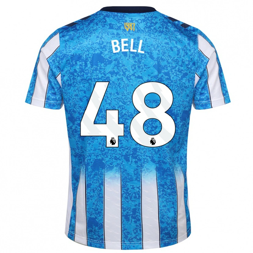 Danxen Mujer Camiseta Luke Bell #48 Blanco Azul Naranja 1ª Equipación 2026/27 La Camisa