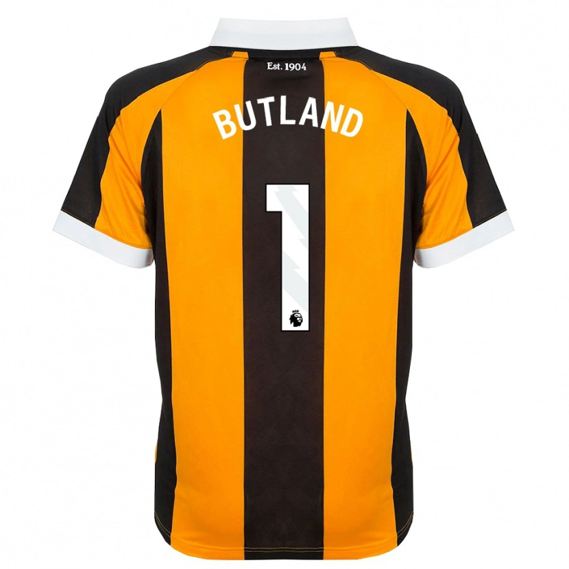 Danxen Mujer Camiseta Jack Butland #1 Naranja Negro Blanco 1ª Equipación 2026/27 La Camisa