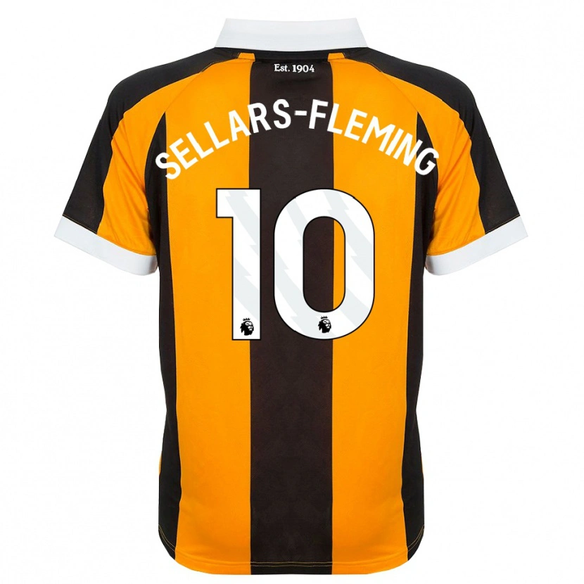 Danxen Mujer Camiseta Tyrell Sellars-Fleming #10 Naranja Negro Blanco 1ª Equipación 2026/27 La Camisa