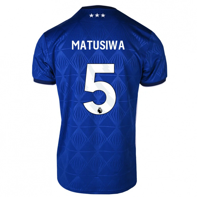 Danxen Mujer Camiseta Azor Matusiwa #5 Azul Medio Blanco Rojo 1ª Equipación 2026/27 La Camisa