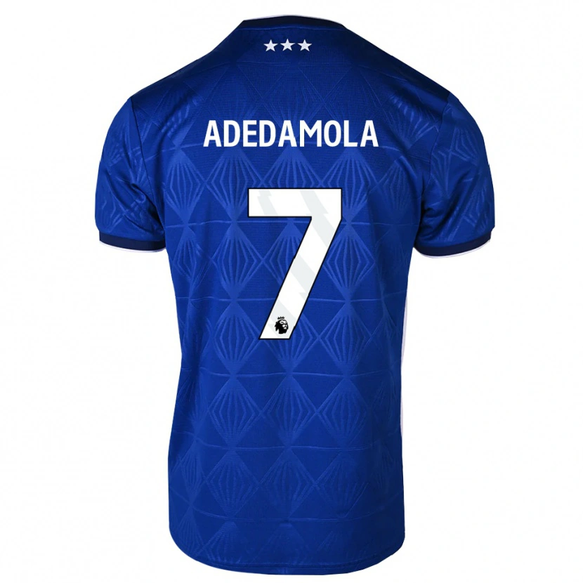 Danxen Mujer Camiseta Joel Adedamola #7 Azul Medio Blanco Rojo 1ª Equipación 2026/27 La Camisa