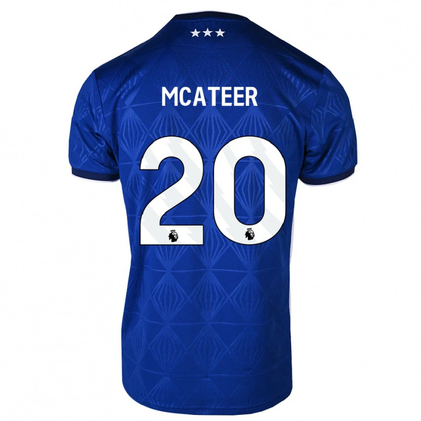 Danxen Mujer Camiseta Kasey Mcateer #20 Azul Medio Blanco Rojo 1ª Equipación 2026/27 La Camisa