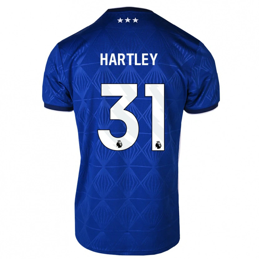 Danxen Mujer Camiseta Laura Hartley #31 Azul Medio Blanco Rojo 1ª Equipación 2026/27 La Camisa