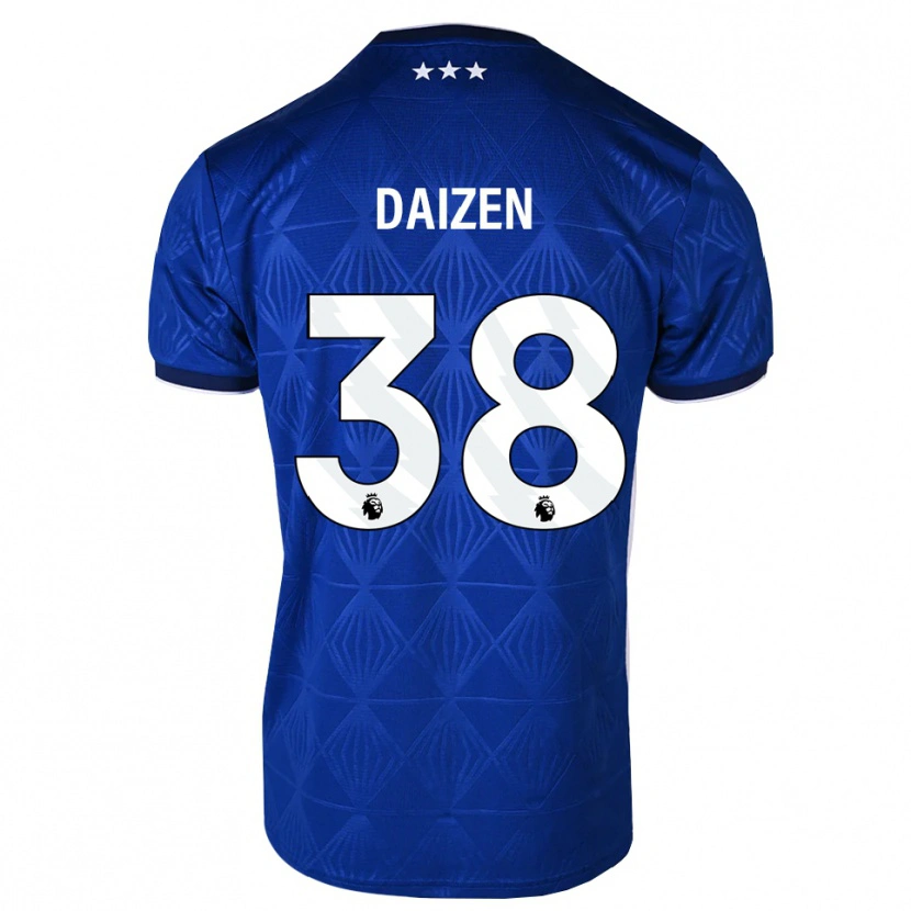 Danxen Mujer Camiseta Daizen Maeda #38 Azul Medio Blanco Rojo 1ª Equipación 2026/27 La Camisa