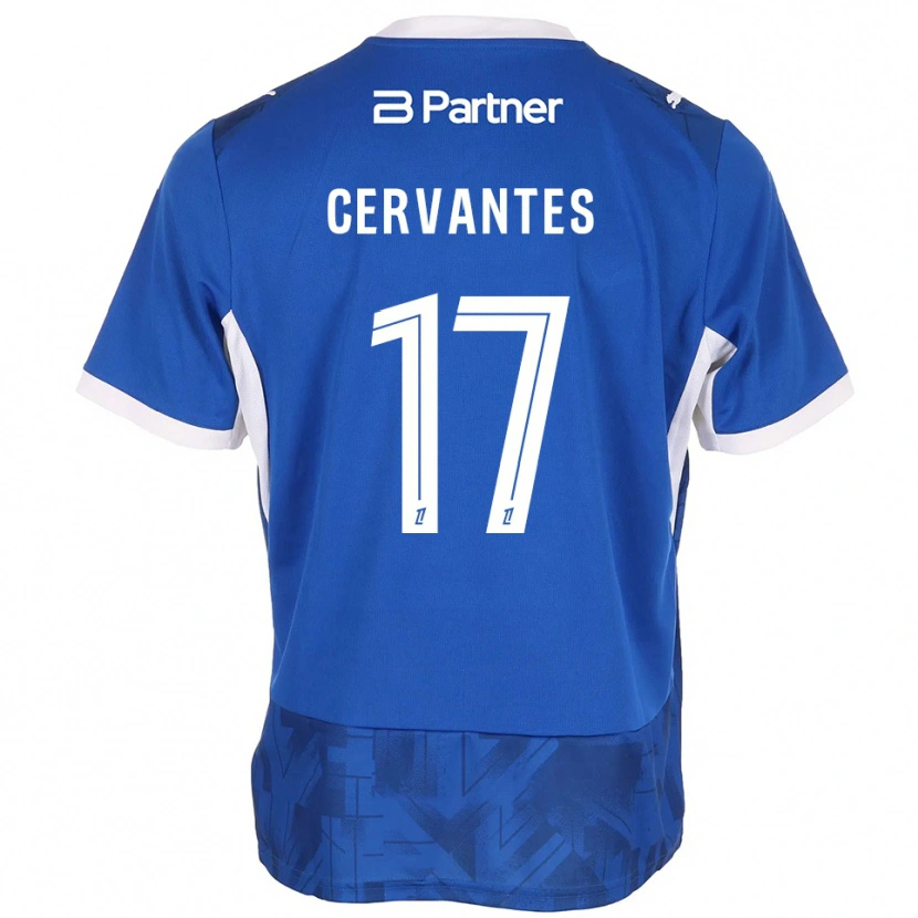 Danxen Mujer Camiseta Noa Cervantes #17 Azul Medio Blanco 1ª Equipación 2026/27 La Camisa