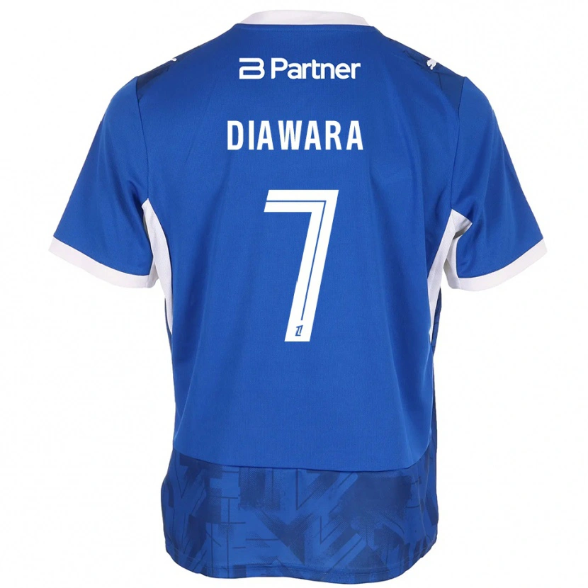 Danxen Mujer Camiseta Kandet Diawara #7 Azul Medio Blanco 1ª Equipación 2026/27 La Camisa
