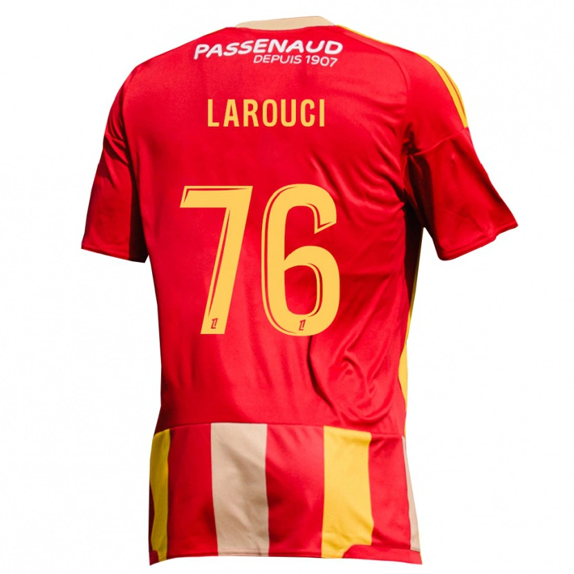 Danxen Mujer Camiseta Yasser Larouci #76 Rojo Amarillo Verde 1ª Equipación 2026/27 La Camisa