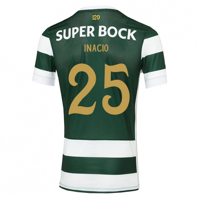 Danxen Mujer Camiseta Gonçalo Inácio #25 Grisardodarkslategray Blanco 1ª Equipación 2026/27 La Camisa