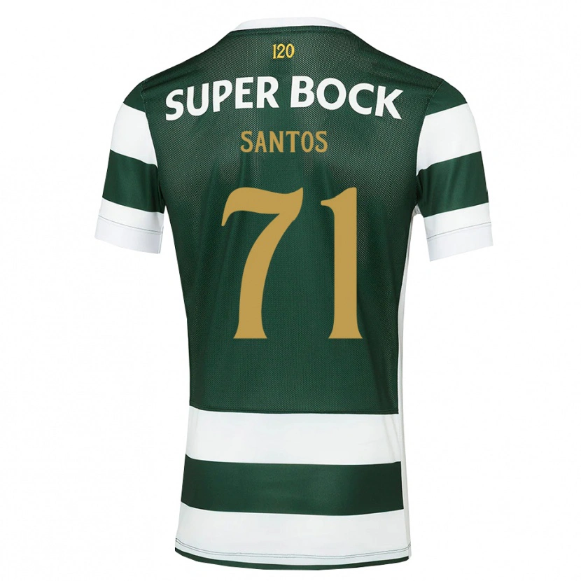 Danxen Mujer Camiseta Denilson Santos #71 Grisardodarkslategray Blanco 1ª Equipación 2026/27 La Camisa
