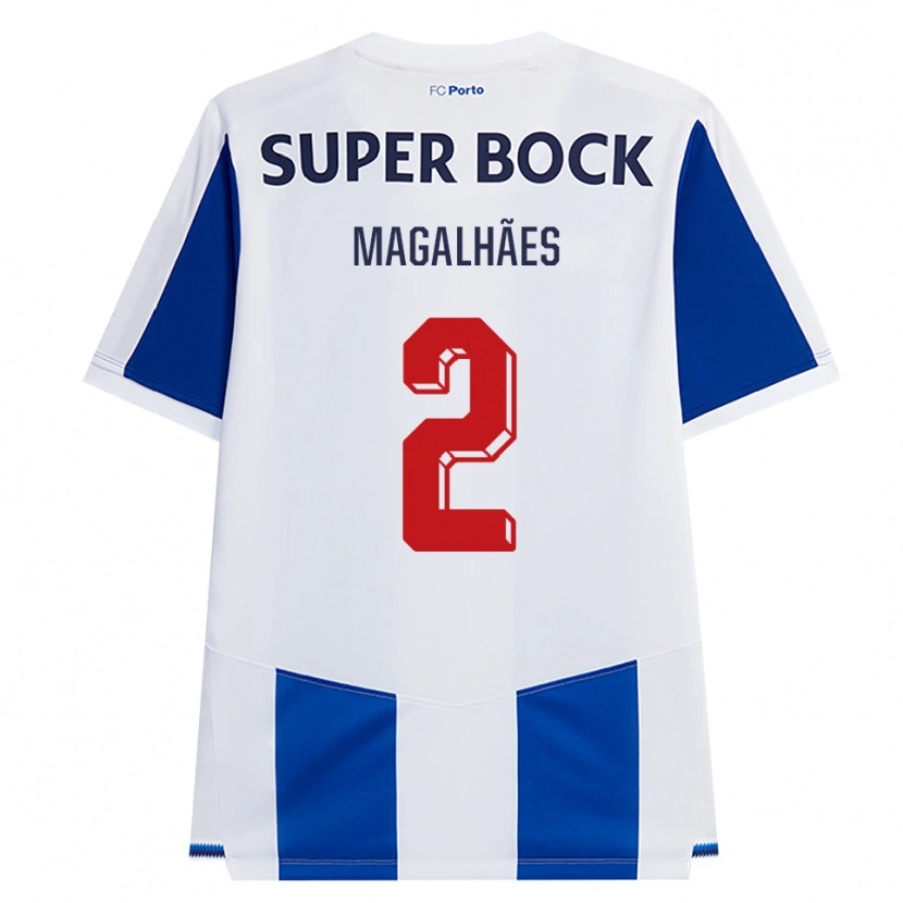 Danxen Mujer Camiseta Rafael Magalhães #2 Azul Blanco Rojo 1ª Equipación 2026/27 La Camisa