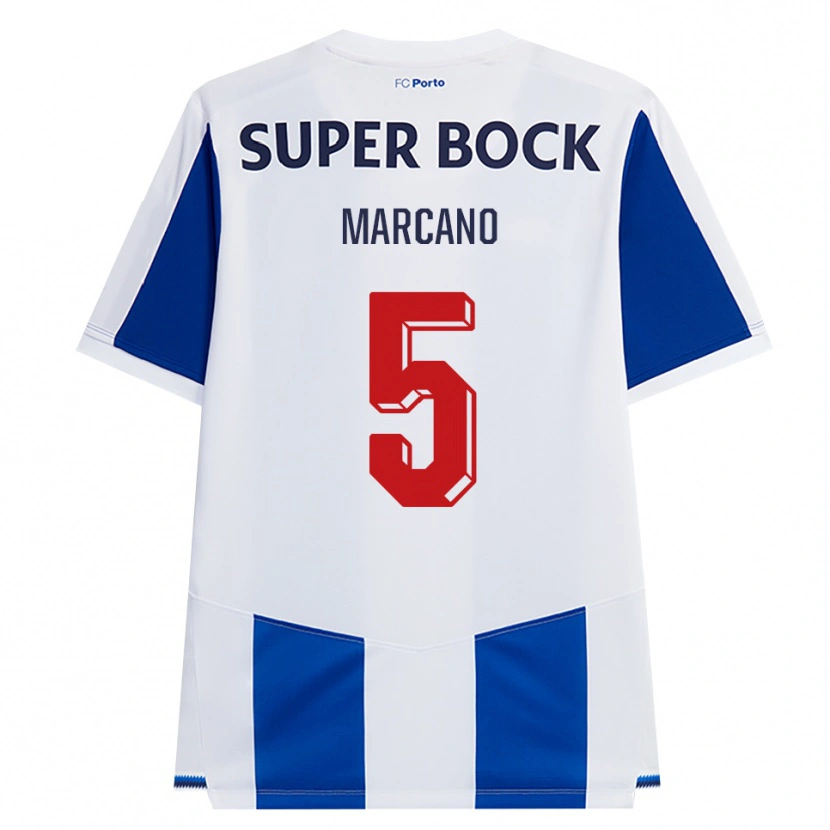 Danxen Mujer Camiseta Ivan Marcano #5 Azul Blanco Rojo 1ª Equipación 2026/27 La Camisa