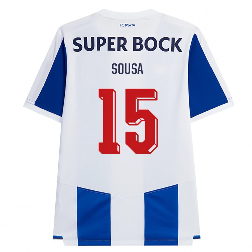 Danxen Mujer Camiseta Vasco Sousa #15 Azul Blanco Rojo 1ª Equipación 2026/27 La Camisa