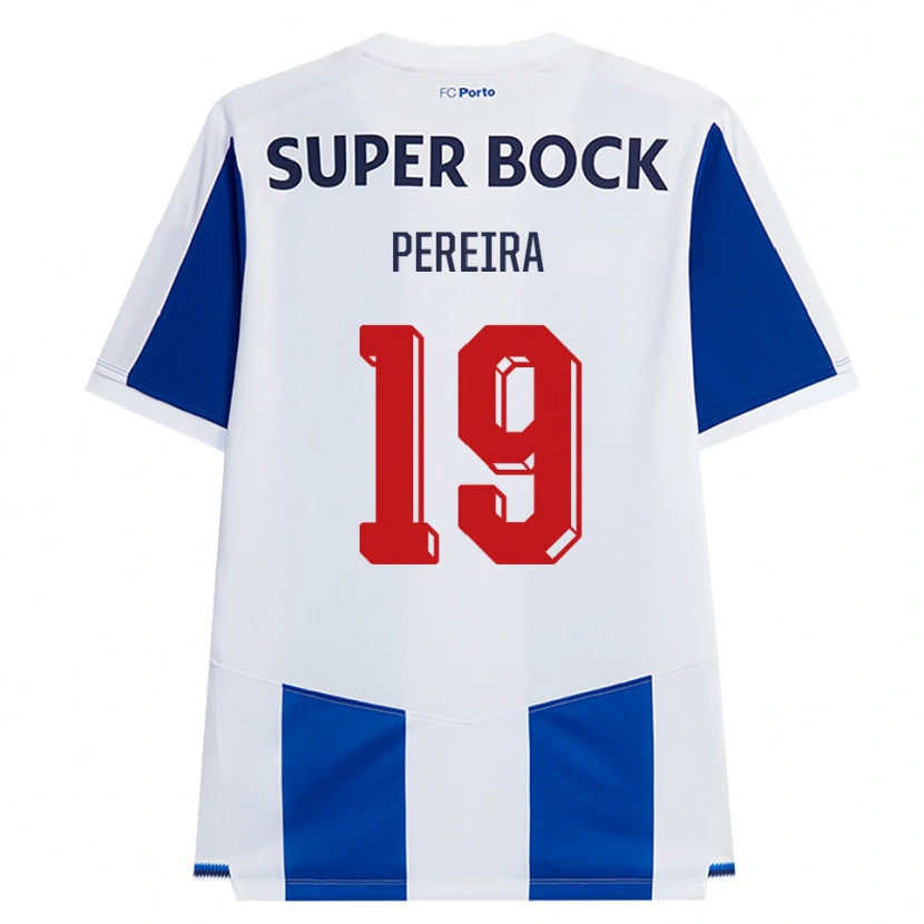 Danxen Mujer Camiseta João Pereira #19 Azul Blanco Rojo 1ª Equipación 2026/27 La Camisa