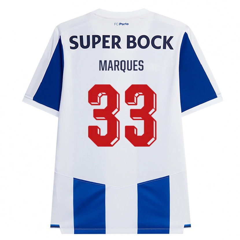 Danxen Mujer Camiseta Bárbara Marques #33 Azul Blanco Rojo 1ª Equipación 2026/27 La Camisa
