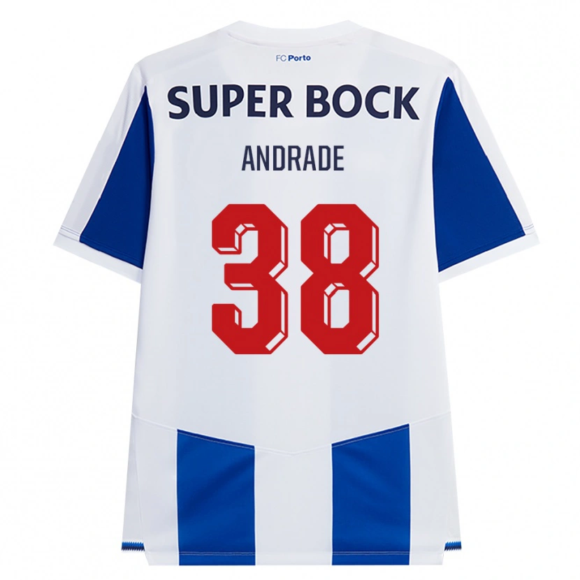 Danxen Mujer Camiseta Fernando Andrade #38 Azul Blanco Rojo 1ª Equipación 2026/27 La Camisa