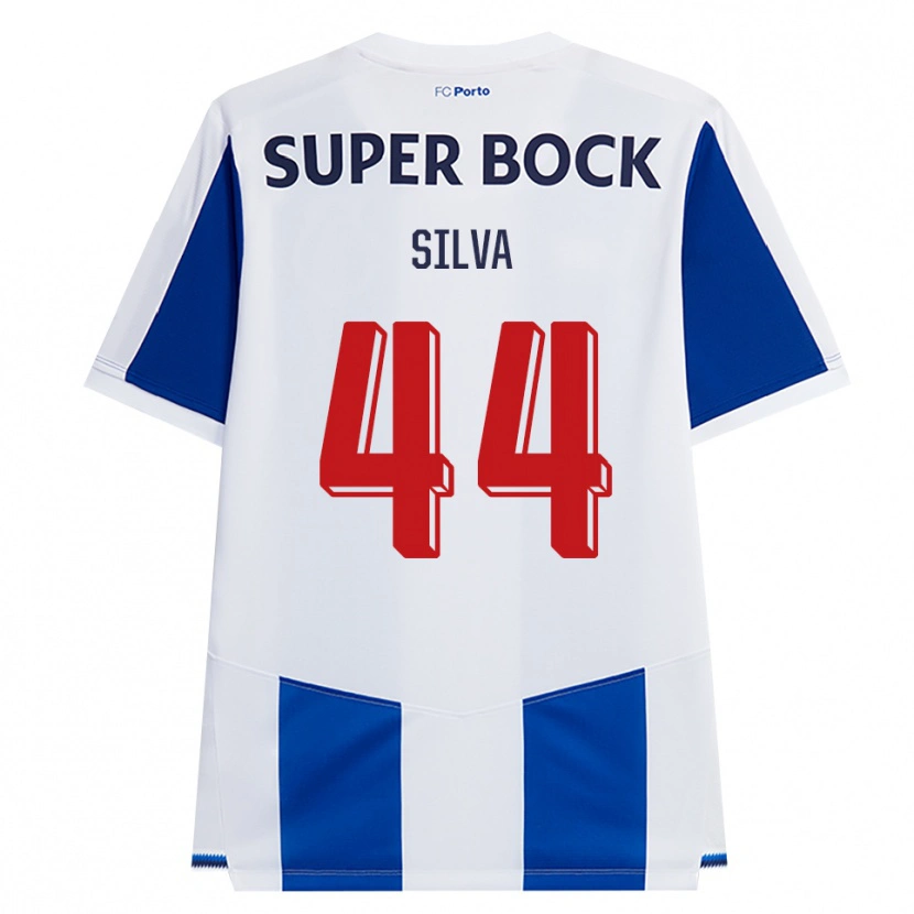 Danxen Mujer Camiseta Felipe Silva #44 Azul Blanco Rojo 1ª Equipación 2026/27 La Camisa