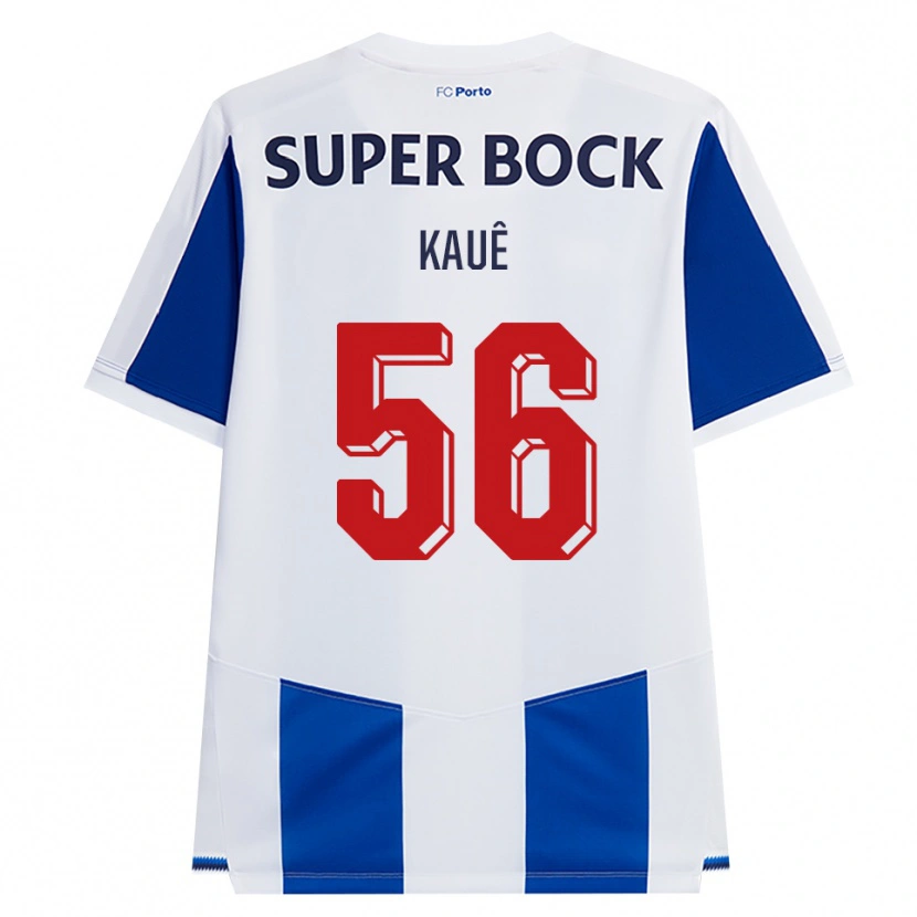Danxen Mujer Camiseta Kauê Rodrigues Pessanha #56 Azul Blanco Rojo 1ª Equipación 2026/27 La Camisa