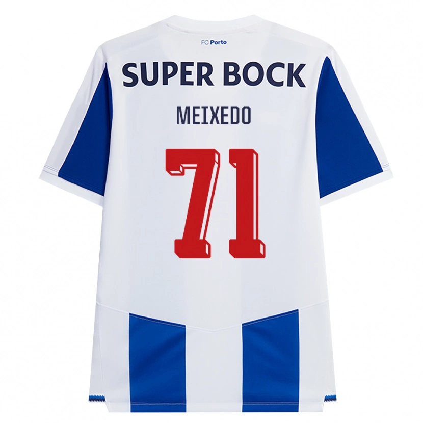 Danxen Mujer Camiseta Francisco Meixedo #71 Azul Blanco Rojo 1ª Equipación 2026/27 La Camisa