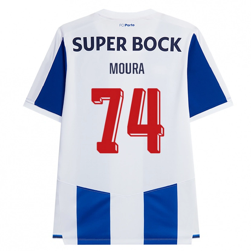 Danxen Mujer Camiseta Francisco Moura #74 Azul Blanco Rojo 1ª Equipación 2026/27 La Camisa