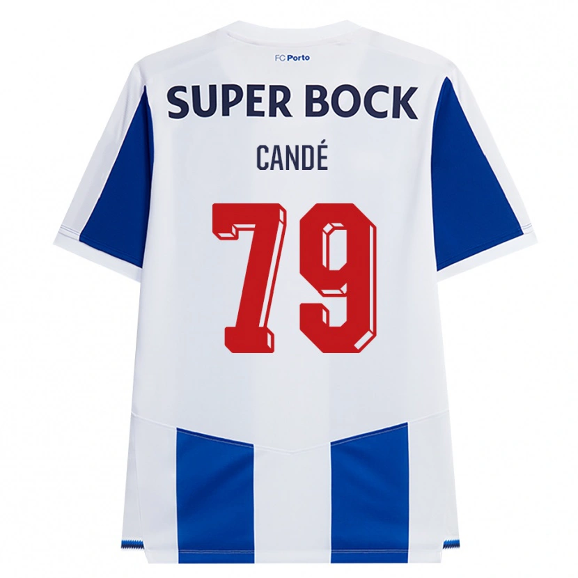 Danxen Mujer Camiseta Umaro Candé #79 Azul Blanco Rojo 1ª Equipación 2026/27 La Camisa