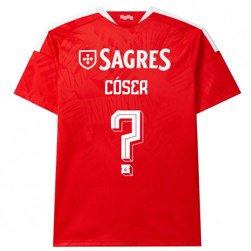 Danxen Mujer Camiseta Tiago Cóser #0 Rojo Blanco Amarillo 1ª Equipación 2026/27 La Camisa