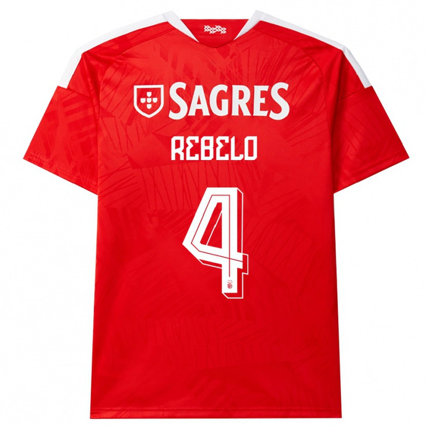 Danxen Mujer Camiseta Silvia Rebelo #4 Rojo Blanco Amarillo 1ª Equipación 2026/27 La Camisa
