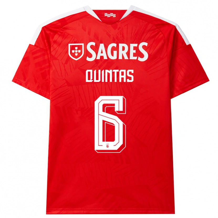 Danxen Mujer Camiseta Rafael Quintas #6 Rojo Blanco Amarillo 1ª Equipación 2026/27 La Camisa