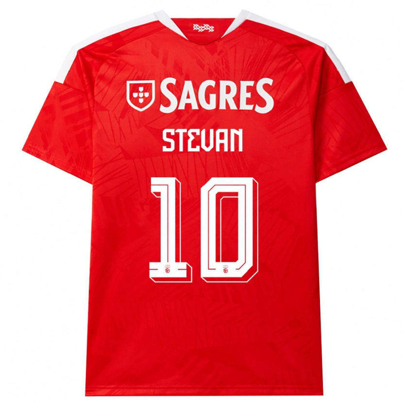 Danxen Mujer Camiseta Stevan Pedro Dores Manuel #10 Rojo Blanco Amarillo 1ª Equipación 2026/27 La Camisa