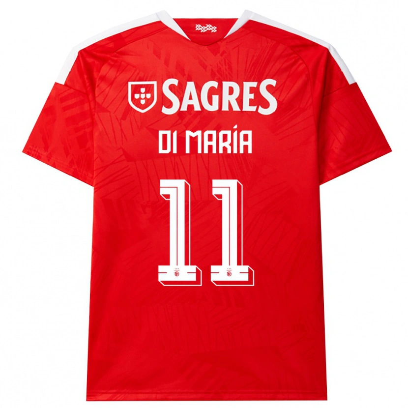 Danxen Mujer Camiseta Angel Di Maria #11 Rojo Blanco Amarillo 1ª Equipación 2026/27 La Camisa
