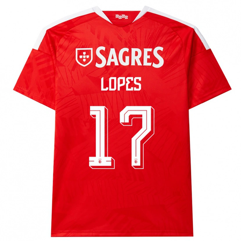 Danxen Mujer Camiseta Simão Lopes #17 Rojo Blanco Amarillo 1ª Equipación 2026/27 La Camisa
