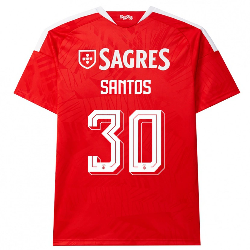 Danxen Mujer Camiseta Daniela Santos #30 Rojo Blanco Amarillo 1ª Equipación 2026/27 La Camisa