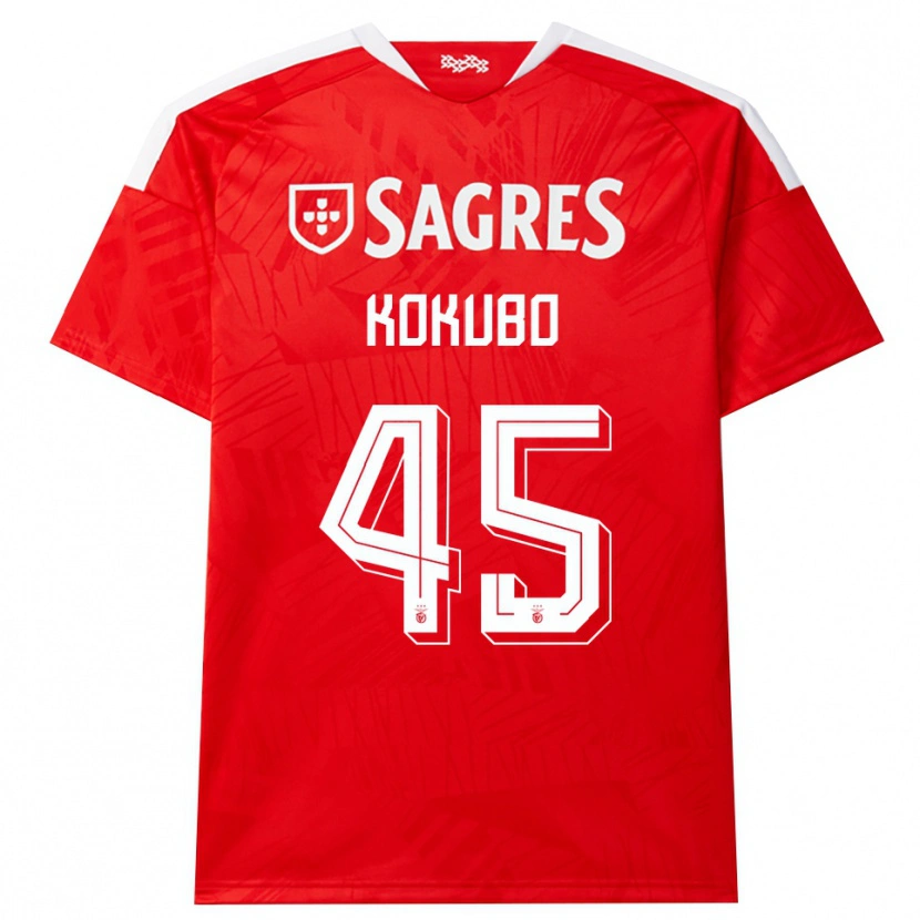 Danxen Mujer Camiseta Leo Kokubo #45 Rojo Blanco Amarillo 1ª Equipación 2026/27 La Camisa