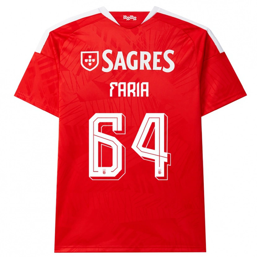 Danxen Mujer Camiseta Hugo Faria #64 Rojo Blanco Amarillo 1ª Equipación 2026/27 La Camisa