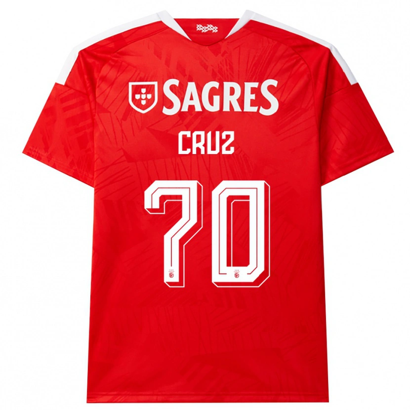 Danxen Mujer Camiseta Filipe Cruz #70 Rojo Blanco Amarillo 1ª Equipación 2026/27 La Camisa