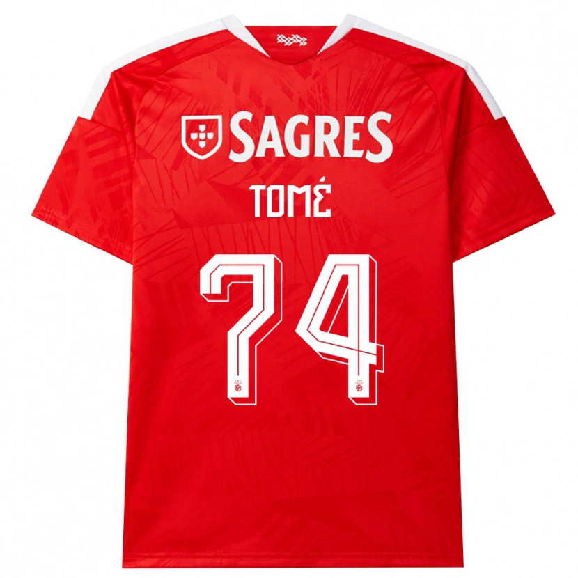 Danxen Mujer Camiseta Olivio Tomé #74 Rojo Blanco Amarillo 1ª Equipación 2026/27 La Camisa